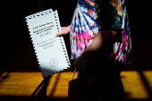 People vote in the primary election in New York