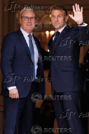 France's President Macron visits Britain