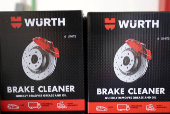 Illustration shows Wurth brake cleaner