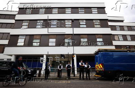 Anti-fascist protest outside hotel housing asylum seekers in London