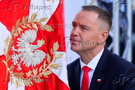 FILE PHOTO: Karol Nawrocki sworn in as the new president of Poland, in Warsaw