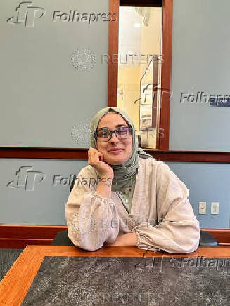 FILE PHOTO: Rumeysa Ozturk, a Turkish doctoral student at Tufts University in Somerville, Massachusetts, poses in an undated photograph