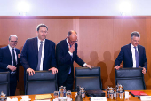 First cabinet meeting at the Chancellery, in Berlin