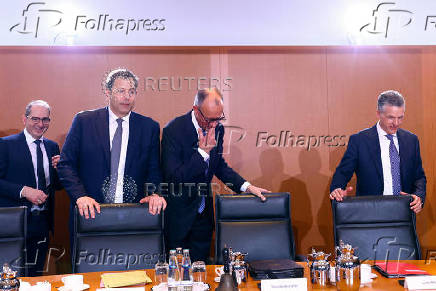 First cabinet meeting at the Chancellery, in Berlin