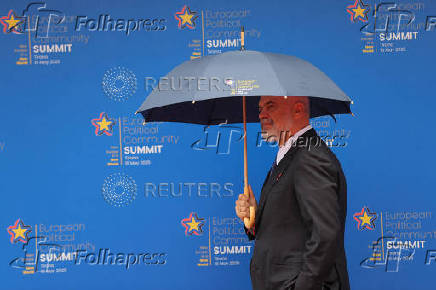 European Political Community Summit at Skanderbeg square in Tirana