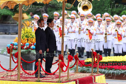French President Macron visits Vietnam