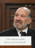 U.S. Secretary of Commerce Howard Lutnick testifies before a House Appropriations Committee in Washington