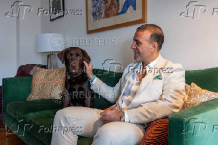 Author Aatish Taseer poses for a portrait in New York