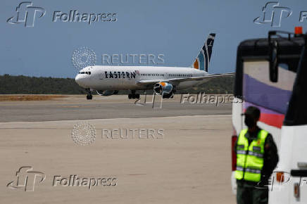 Deportation flight with Venezuelan migrants from the U.S., in Maiquetia