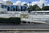 An external view of the Centenary Pool at Spring Hill