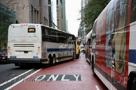 tráfego pesado em manhattan devido à unga 80.