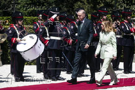Italian PM Meloni receives Turkish President Erdogan for bilateral meeting in Rome