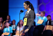 Student Spellers compete in the opening rounds of the annual Scripps National Spelling Bee in Maryland