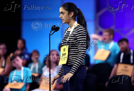 Student Spellers compete in the opening rounds of the annual Scripps National Spelling Bee in Maryland