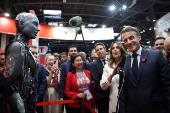 French President Macron visits VivaTech fair in Paris