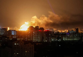 Russian drone and misille strike in Kyiv