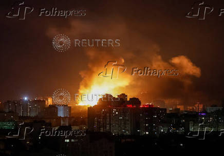 Russian drone and misille strike in Kyiv