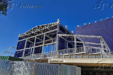 Estrutura do prime rock brasil começa a ser montada no mineirão