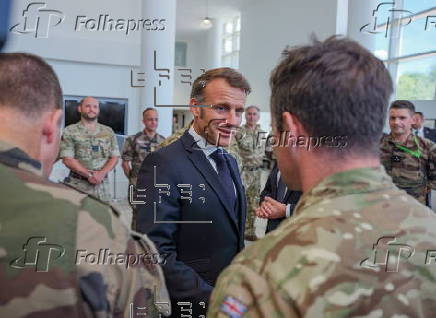 French President Emmanuel Macron visits Britain