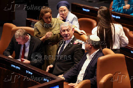 Session of the Knesset for a vote over possible expulsion of Ayman Odeh from parliament, in Jerusalem
