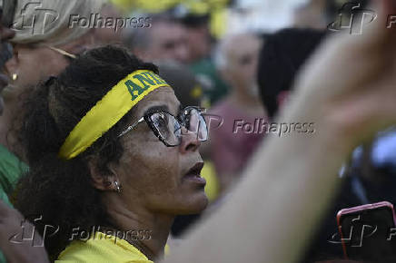 Bolsonaro ato pela anistia em Brasília