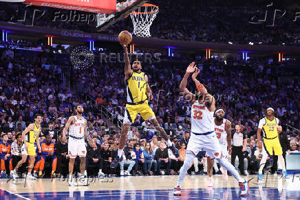 NBA: Playoffs-Indiana Pacers at New York Knicks