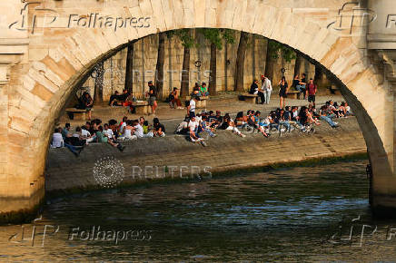 The banks of the River Seine in Paris