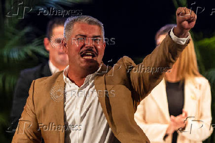 Luis Caldera is proclaimed as the new governor of Zulia state, in Maracaibo
