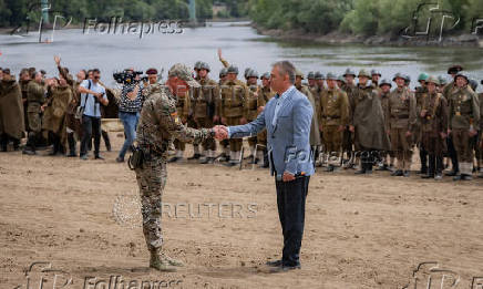 Enthusiasts reenact WW2 events in Moldova's breakaway region of Transdniestria