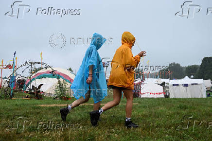 Glastonbury Festival in Britain