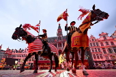 Procession of Ommegang in Brussels