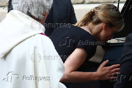 Funeral of late French talk show host and TV journalist Thierry Ardisson in Paris