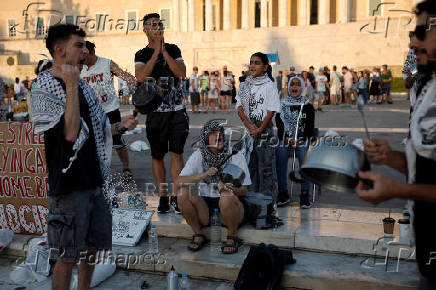 Pro-Palestinian protest in Athens