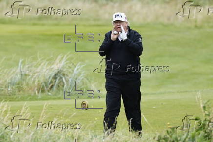 US President Donald Trump visits Scotland