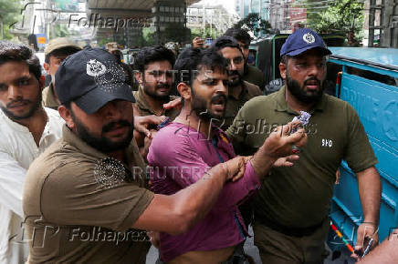 Protest in support of Pakistan's former Prime Minister Imran Khan in Lahore