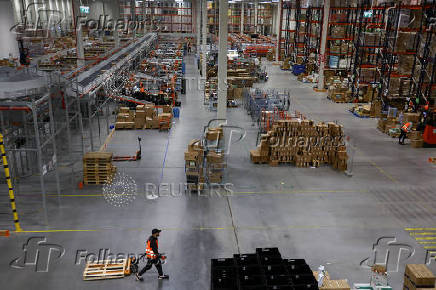 FILE PHOTO: Polish marketplace Allegro distribution centre in Adamow