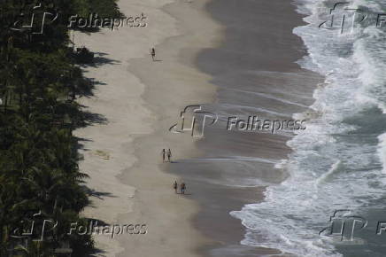 Praia de Maresias, em São Sebastião, no litoral norte de SP