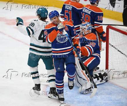 NHL: San Jose Sharks at Edmonton Oilers