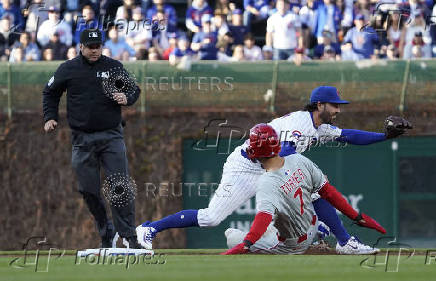 MLB: Philadelphia Phillies at Chicago Cubs