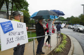 Protest at the CDC?s Roybal campus in Atlanta