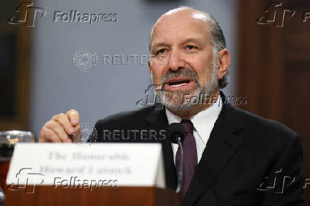 U.S. Secretary of Commerce Howard Lutnick testifies before a House Appropriations Committee in Washington