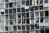 Aftermath of a strike from Iran on Israel, in Ramat Gan