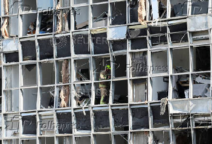 Aftermath of a strike from Iran on Israel, in Ramat Gan