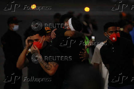Venezuelan migrants who had been detained in El Salvador arrive to Venezuela