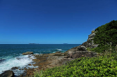 Vista da Praia de 4 Ilhas, em Bombinhas (SC)