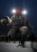 Cosmonaut-shaped inflatable installed in Crimea ahead of Cosmonautics Day celebrations