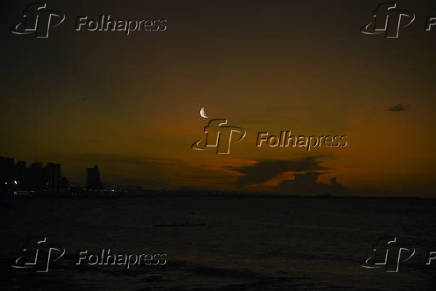 Por do Sol na Beira Mar