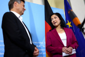 Outgoing German Economy and Climate Minister Robert Habeck hands over to successor Katherina Reiche