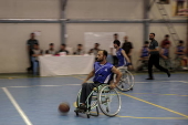 Wheelchair basketball selection tournament for the national team, supported by the Red Cross Committee, in Kabul.