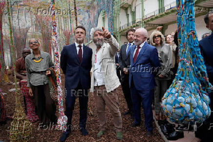 Brazil's President Luiz Inacio Lula da Silva visits France